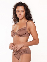 LingaDore Strand Nutshell braun bikini slip