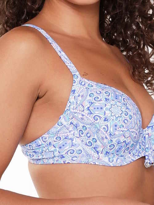 LingaDore Strand  All About The Details blau/print gemoldefer bikini bh