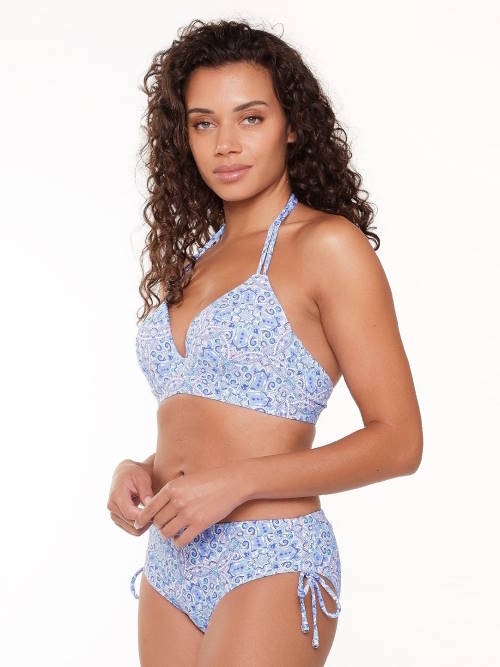 LingaDore Strand  All About The Details blau/print bikini slip