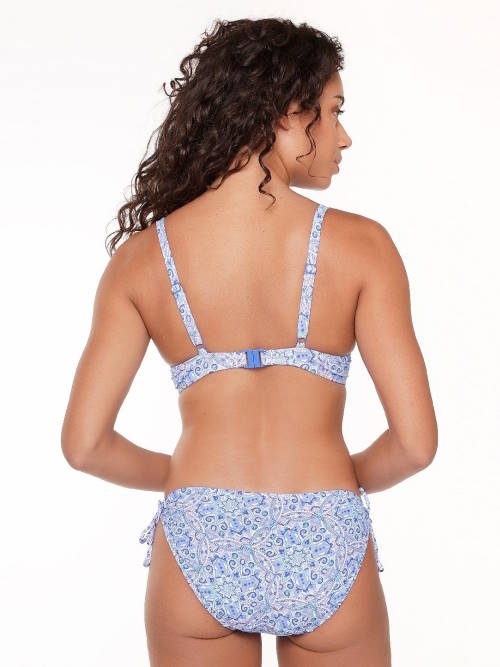 LingaDore Strand  All About The Details blau/print bikini slip
