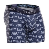 Mundo Unico Estriado blau/print sport boxershort