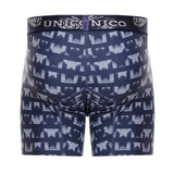 Mundo Unico Estriado blau/print sport boxershort