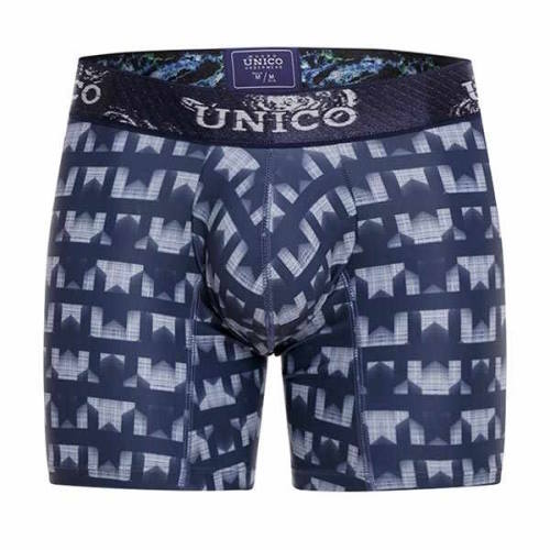 Mundo Unico Estriado blau/print sport boxershort