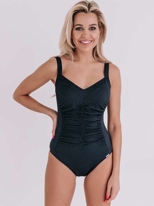 Bomain Rome navy-blau/print badeanzüge