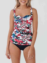 Bomain Lissabon weiß/print tankini set