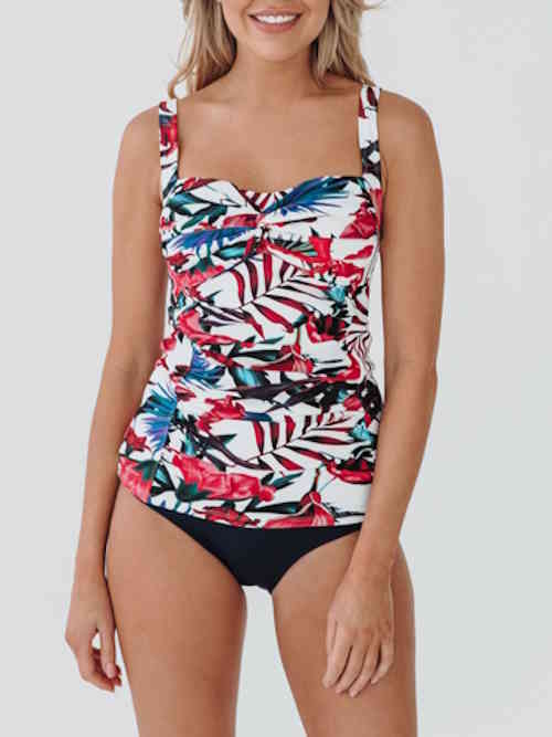 Bomain Lissabon weiß/print tankini set