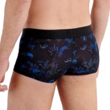 HOM Grant schwarz/print sport trunk