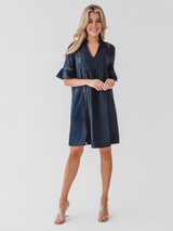 Bomain Capri navy-blau strandkleid