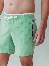 Bomain Magic Flamingo grün/print badehose