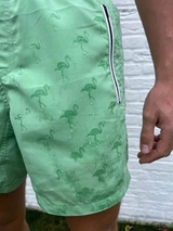Bomain Magic Flamingo grün/print badehose