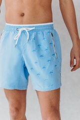 Bomain Magic Flamingo blau/print badehose