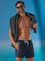 Bomain David navy-blau badehose