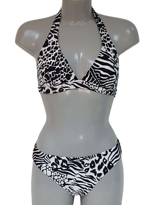 Nickey Nobel Animal schwarz/print gemoldefer bikini bh