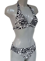 Nickey Nobel Animal schwarz/print gemoldefer bikini bh