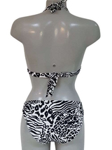 Nickey Nobel Animal schwarz/print gemoldefer bikini bh
