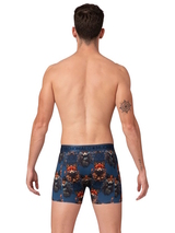Muchachomalo Foxtrot blau/print modal boxershort