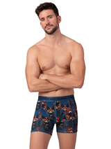 Muchachomalo Foxtrot blau/print modal boxershort
