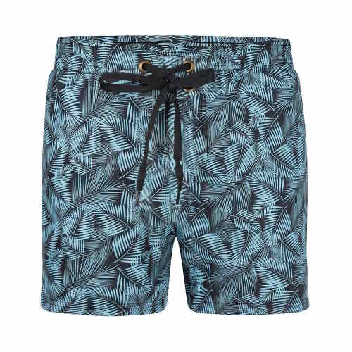 Insel LEAFS blau/print badehose