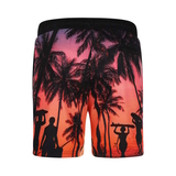 Insel Beach orange/print badehose