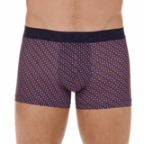 HOM Hal navy-blau/print sport trunk