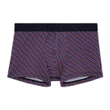 HOM Hal navy-blau/print sport trunk
