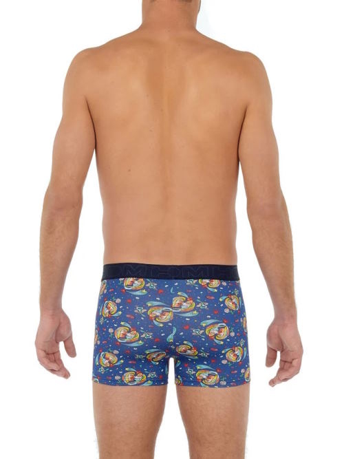 HOM Big Bisous blau/print modal boxershort