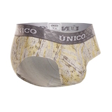 Mundo Unico Enzima grau/print männer slip