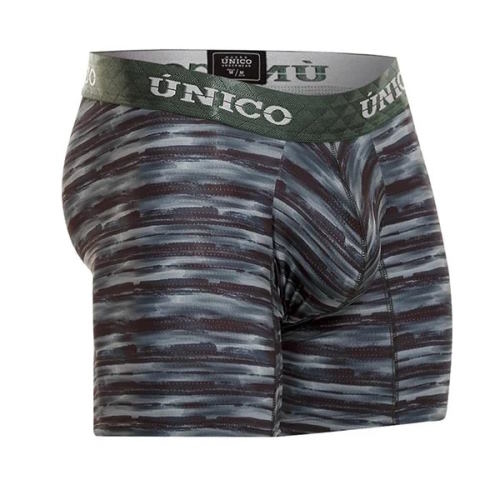 Mundo Unico Lienzo grün/print sport boxershort
