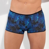HOM Palay blau/print sport trunk