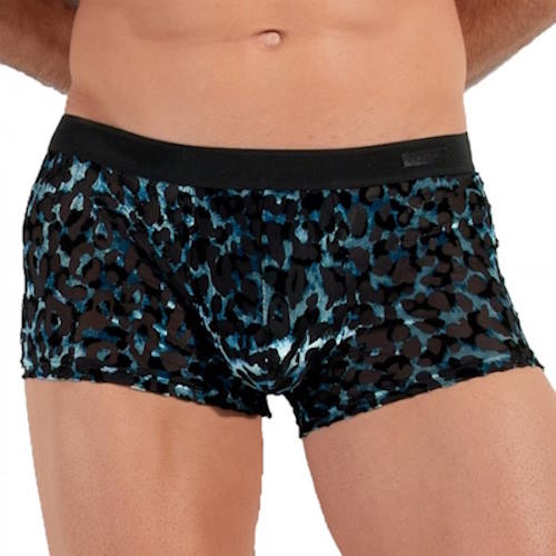 HOM Leopard schwarz/blau sport trunk