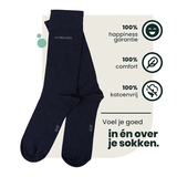 Bamboosa Jason navy-blau socks