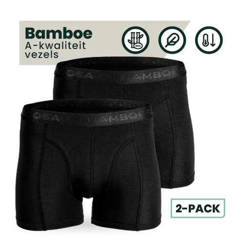 Bamboosa Lewis schwarz bambus boxershort