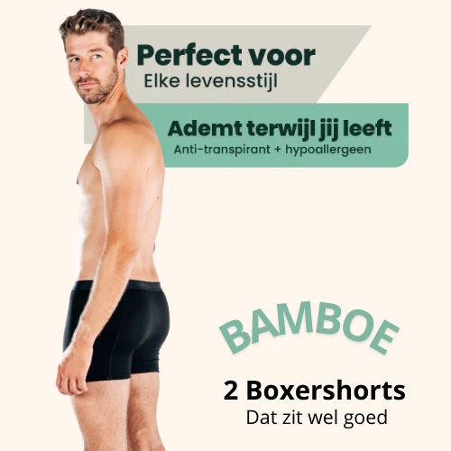 Bamboosa Lewis schwarz bambus boxershort