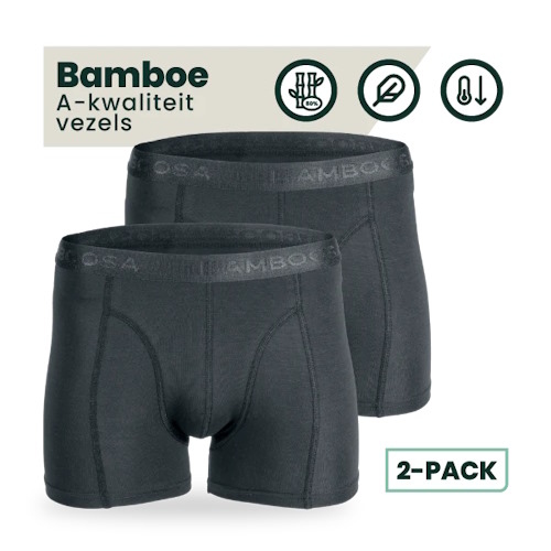Bamboosa Lewis anthrazit bambus boxershort