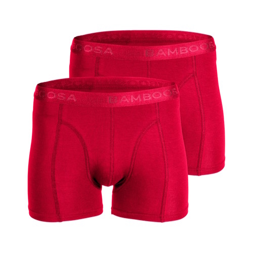Bamboosa Lewis rot bambus boxershort