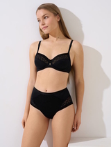Lisca Opal schwarz hoher slip