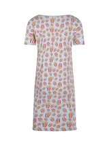 Charlie Choe Retro nights blau/print nachtkleid