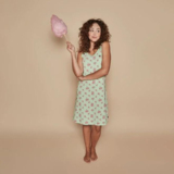 Charlie Choe Circus grün/print nachtkleid