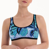 Anita Care Laila blau/print prothesen-bikinioberteil