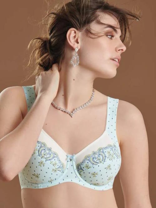 Anita Belvedere blau/print nicht geformter bh