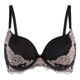 LingaDore black and cream schwarz vorgeformter bh