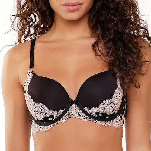 LingaDore black and cream schwarz vorgeformter bh