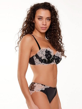 LingaDore black and cream schwarz vorgeformter bh