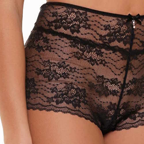 LingaDore Depths of black lingerie schwarz hoher slip