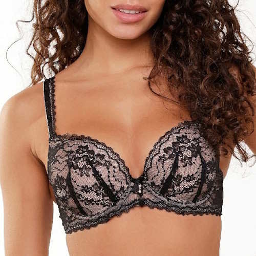 LingaDore Depths of black lingerie schwarz push up bh