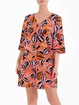 Anita Bademode Sedona orange/print tunika