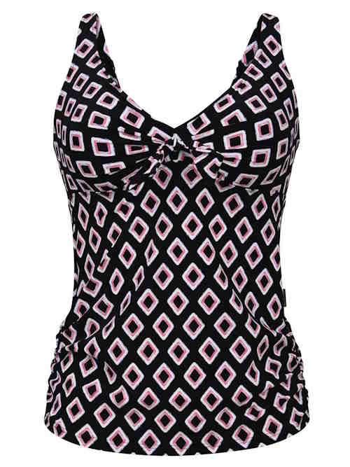 Rosa Faia Bademode Alina schwarz/print tankini set