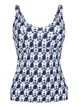 Rosa Faia Bademode Noemi blau/weiß tankini top