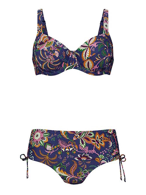 Rosa Faia Bademode Sibel violett/print set