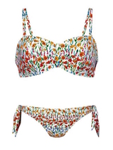 Rosa Faia Bademode Ella weiß/print set